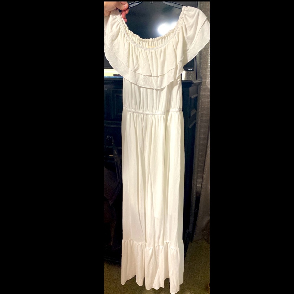 White Off the Shoulder Dress